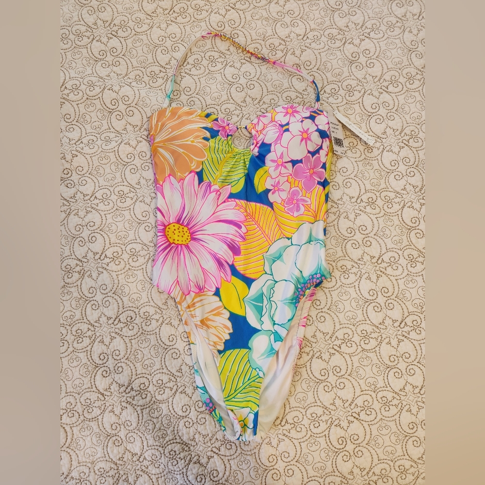 NWT Sunshine 79 Botanical Bliss One Piece Size 8